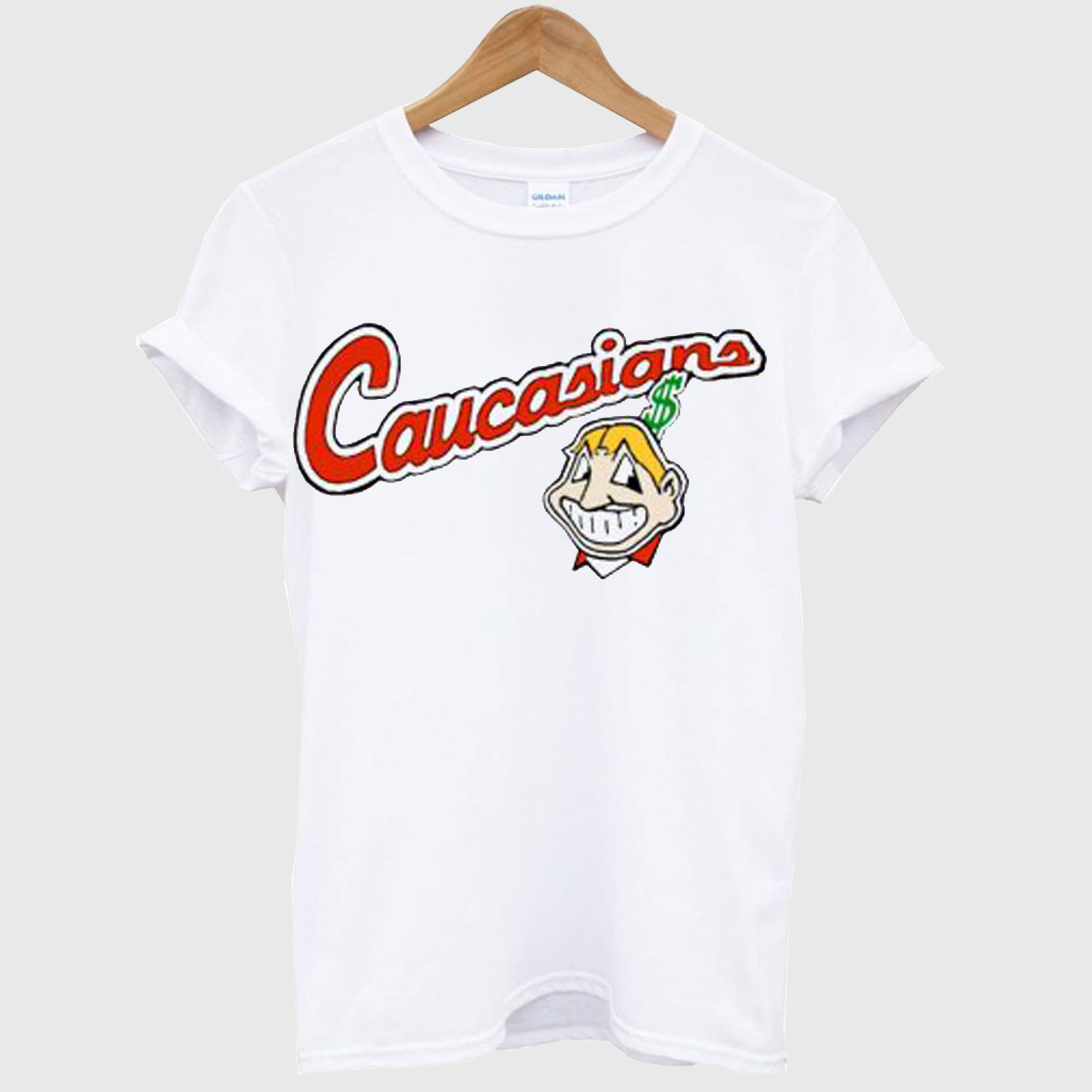 caucasian tshirt