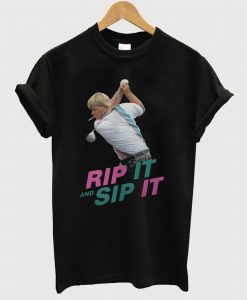 John Daly Rip It And Sip It T Shirt