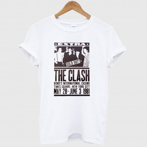 The Clash 1981 Poster T Shirt