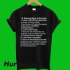 14 warning Signs Of Fascism T-Shirt