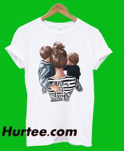 Mom And Two Boys T-Shirt
