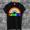Rainbow Text T-shirt