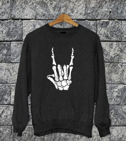 Rock On Skeleton Sweatshirt