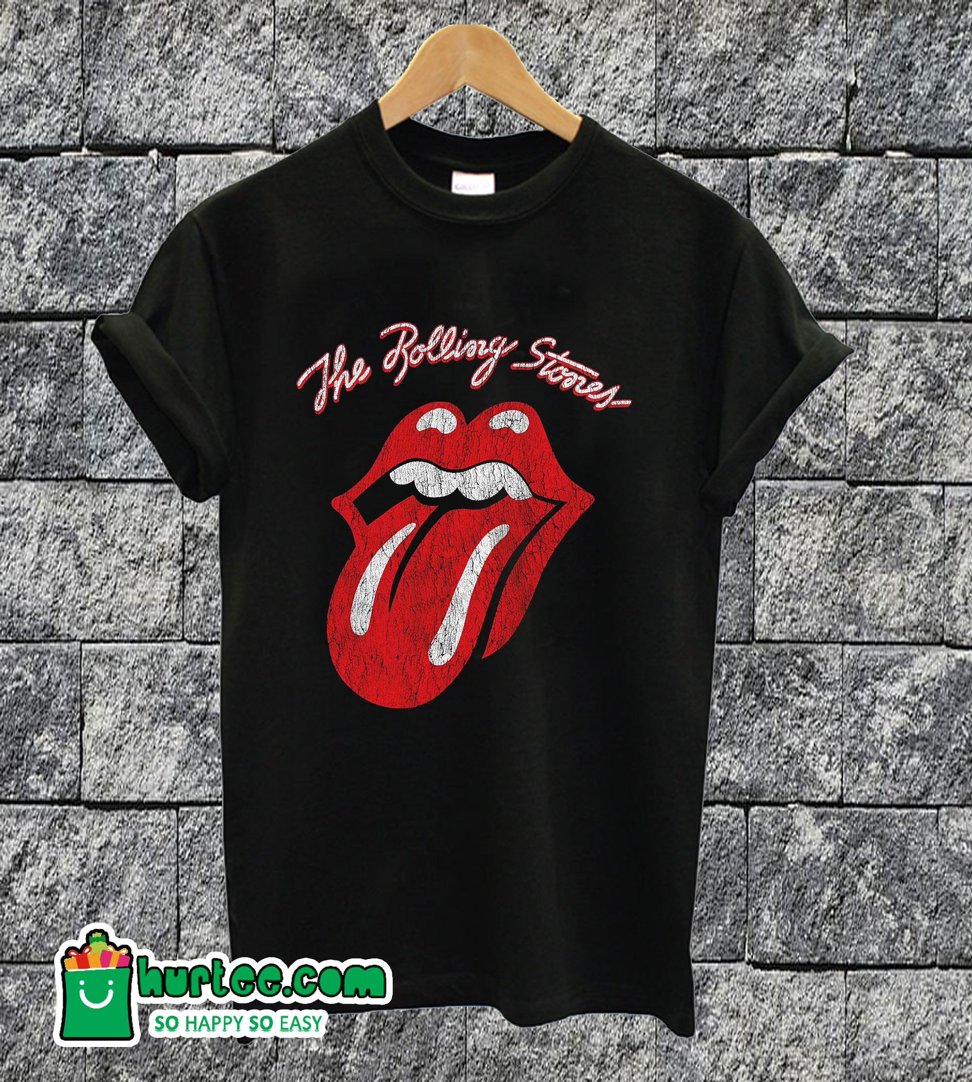 black rolling stone t shirt