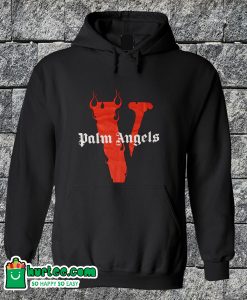 Vlone Palm Angels Red Hoodie