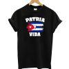 Patri Y Vida flag black T-shirt