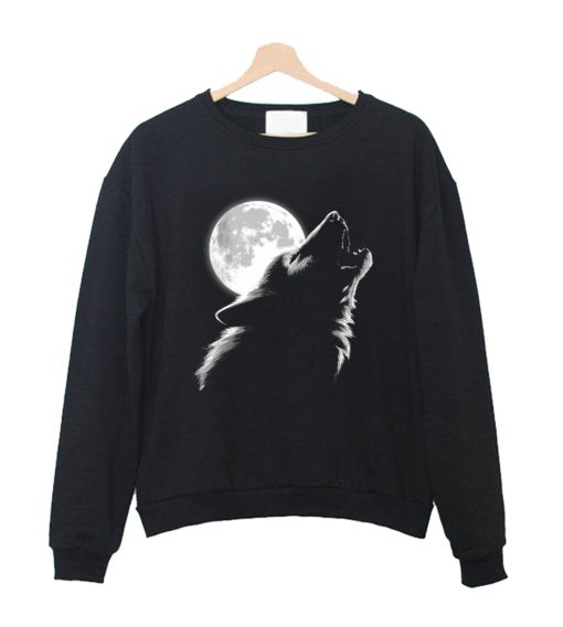Wolf moon Crewneck Sweatshirt