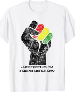 Juneteeth white T-shirt