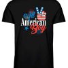 USA Independence Day black T-shirt