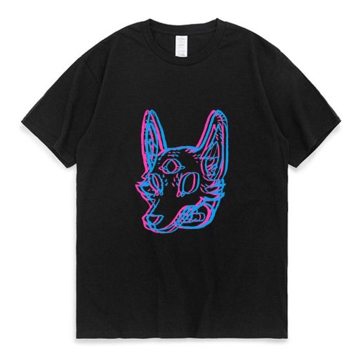 3D Dog head T-shirt