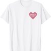 Pink Heart Backstreet Boys Pocket T-shirt