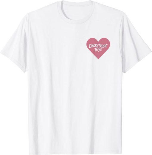 Pink Heart Backstreet Boys Pocket T-shirt