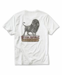 Banana Republic Jungle King white T-shirt