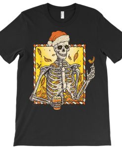 Drinking Xmas Skeleton T-shirt