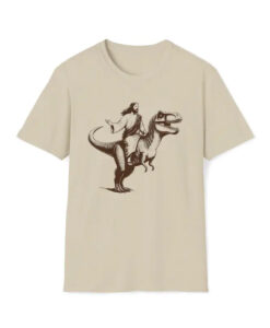 Jesus Riding Dinosaur T-Shirt SD