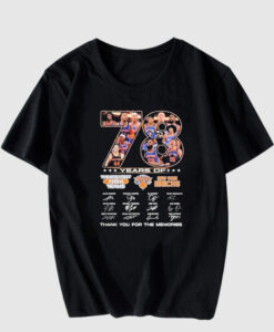 Official new York Knicks 78 Years Of The Memories T-Shirt SD